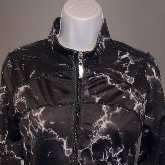 Buffbunny (M) Limitless Fitted Jacket Full zip Logo Gym Workout Collared - Picture 3 of 15